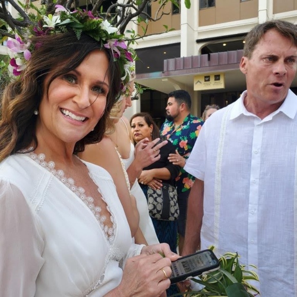 Rococo Sand Wedding Beach Dress - Picture 3 of 4